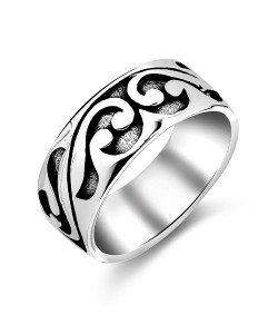 Silver Ring Elaborate Style TXR-03